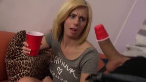 Blonde Nympho Gets Pumped By A Big Thick White Cock And Takes A Creampie - Perv Milfs n Teens