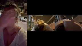 exhib exterieur sur une avenue avec un inconnu