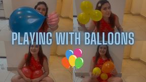 Inflating and exploding balloons