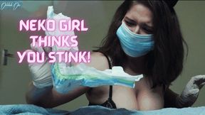 Neko Girl Thinks You Stink!! - POV Gets Diaper Changed by the Neko House Kitty!