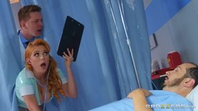 Carroty nurse gets mammoth dick of her colleague Markus