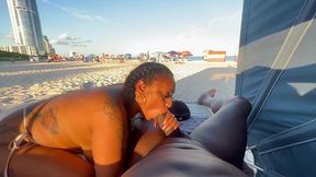 sucking dick on public beach