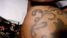 Dark-skinned beauty opens her magic asshole for deep anal