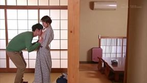 Sucking her tits in secret&#x1F92B;, that beautiful Japanese girl's got a mouthful to swallow, yeah!