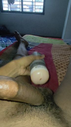 Desi boy masturbation, playing withbig dick.