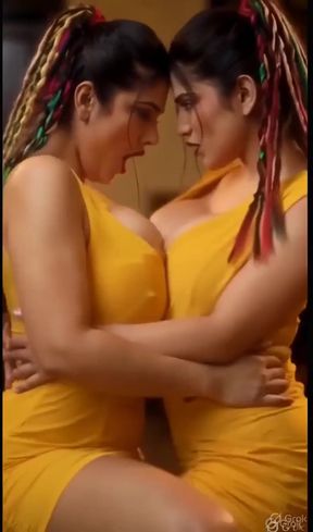 Curvy lesbians with big bouncing tits