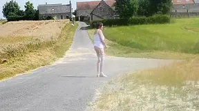 Transgender Travesti Sounding Dildo Lingerie Outdoor 141a