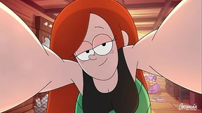 Redheaded Wendy takes a huge cock in her cartoon parody