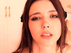 Beauty small tit amateur teen masturbating her shaved pussy