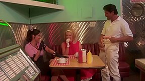 Two Sluts Get Dicked In A Diner