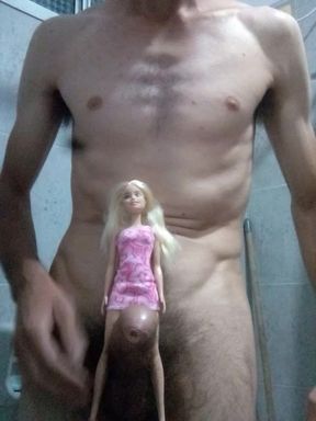 Big tits doll gives pleasure to a penis