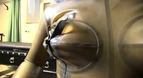 Obedient latex wife just likes to participate in some nasty shows of her master