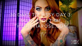 30 Days To Sissy Day 3: Mani Pedi