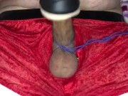 Secret Santa edge jerk off ( almost cum )