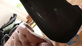 Skinny blonde emo GF gives sloppy fellatio in doggystyle