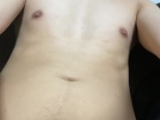Amateur video. Asian guy jerk off