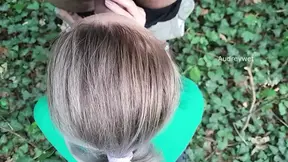 Desperate MILF blows stranger for gold at McDonald's