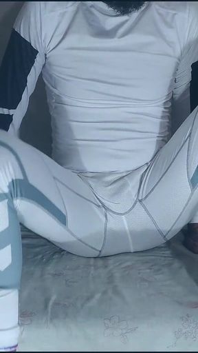 I Cum on Compression Wear