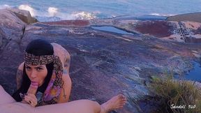 SEX IN PARADISE ANAL ASS GIRLFRIEND AMADORA PUBLIC BEACH - SEXDOLL 520