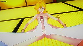 Car Toon In Giving Futanari Panty Anarchy From Panty And Stocking A Footjob!
