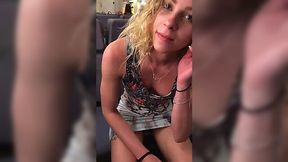 Horny girl feels no shame and gives me a nice blowjob during our train trip