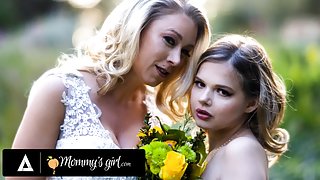 "MOMMY&#039;S GIRL - Bridesmaid Katie Morgan Bangs Hard Her Stepdaughter Coco Lovelock Before Her Wedding"