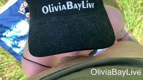 olivia bay riding a cock on the sunny day