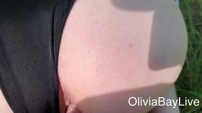 olivia bay riding a cock on the sunny day