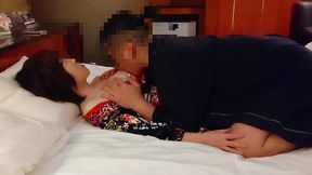 Amateur GF gets creampied in a sticky cosplay kimono