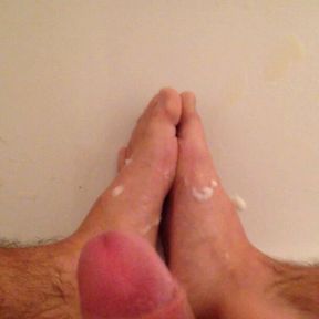 Cumshot on my Pissed on Feet