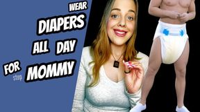 In Diapers All Day For Step-Mommy ABDL Diaper Humiliation