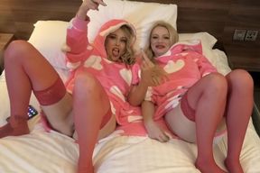 Hot Blonde Lesbians Photoshoot - BTS
