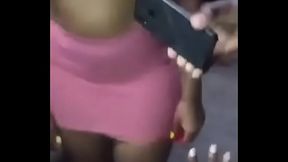 South African bitch upskirt in pub