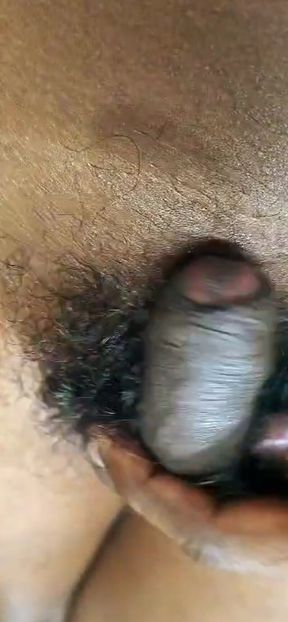 Black Dick Masturbation with Cum Overload