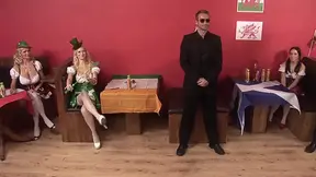 Brunette HOT MOM Anaya Leon and blonde milf Stacey Saran enjoy group sex with