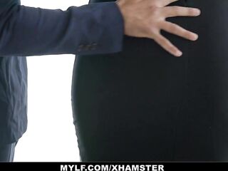 MYLF - Breasty Thick mother I'd like to fuck Gets Drilled In Washroom By Large Jock