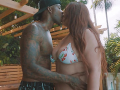 sexy pool side fuck