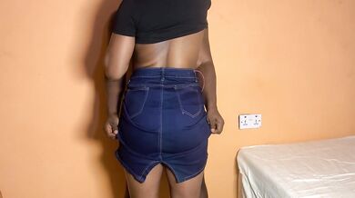 African student and teacher having good time together