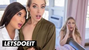 ”Naughty Step Sis Seduces Cheating Wifey - A BABE KNOWS”