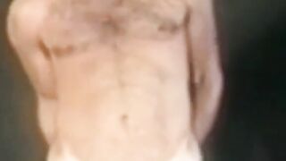 Vintage Hairy Bear Jerks Off To Eruption - Old Man Jacks His Dick And Shoots Load