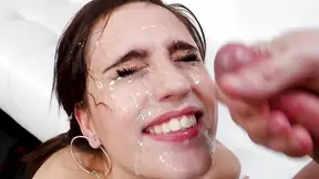 Teen Slut Brooke Haze Gets Facial Cumshot While Wearing Skirt