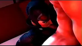 Luscious 3D Kunoichi Rides Huge Dick Wildly in Hot Ninja Fantasy