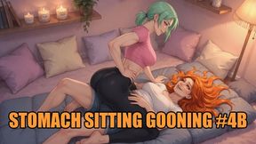 Stomach Sitting Gooning #4B: Eternal Stomach Sitting Trance (Animated)