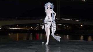 【hentai MMD】Hentai Women Strip Dance with Hot Translucent China Dress