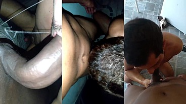 Putaria gostosa com os bandidos depois do baile