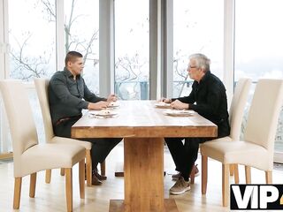 VIP4K. Older husband asked his friend to came and screw his sexy busty wife