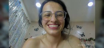 Petite beauty captivates with raw, sultry passion at home