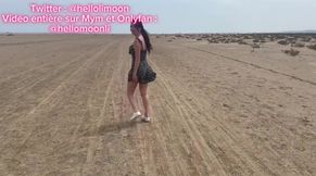 Petite French libertine destroyed by a big cock on the naturist beach