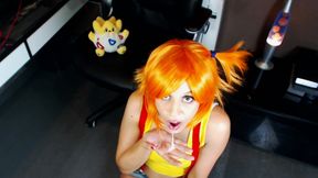 Misty Cosplay Blowjob. POV & Eye Contact
