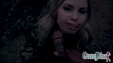 Woods Hide and Seek Gone Wrong – Bimbo Blonde Swallows BBC Cum Loads